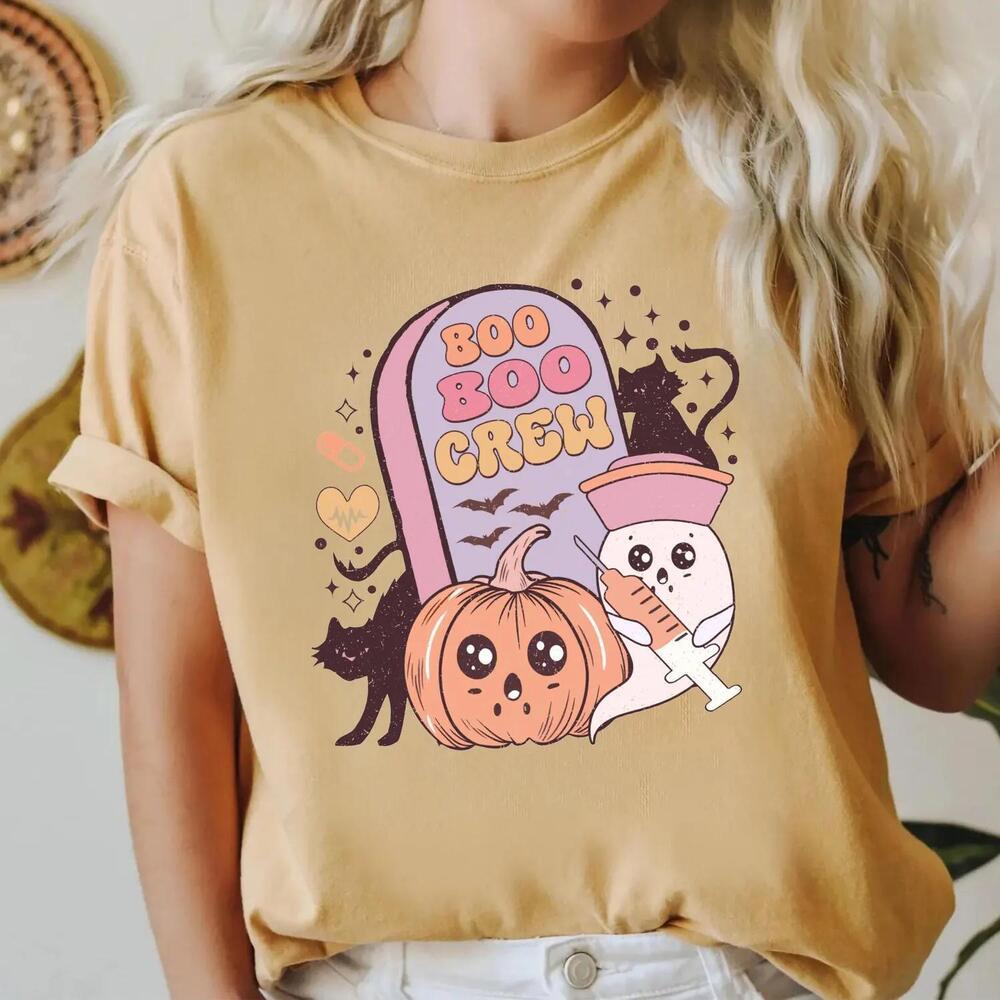 Boo Boo Crew Shirt, Halloween Nurse Shirt, Spooky Nurse